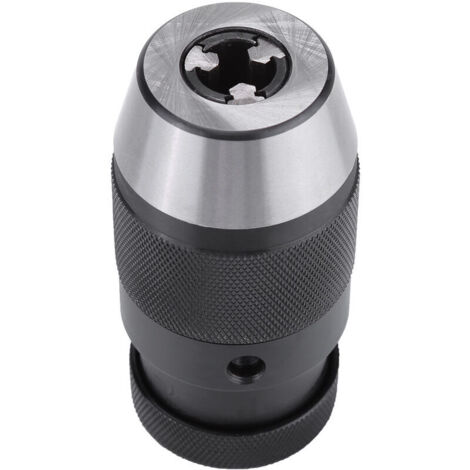 Mandrin Perceuse, 1pcs MT2-B16 1-16mm 1/2"Mandrin Sans Clé B16 en Acier à Serrage Automatique Mandrin Perceuse A Colonne pour Perceuse éLectrique de Tour (1/5)