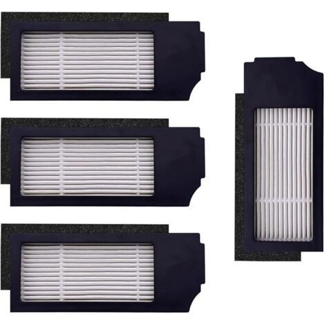 FOREHILL Lot de 4 filtres de rechange compatibles avec les aspirateurs Ecovacs Deebot X1 Plus/Turbo/Omni, T10 Plus, robots. (1/5)