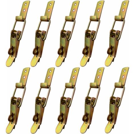 Fermeture à Levier, Rehausse Ridelle Remorque Fermeture Remorque Fermoir à Bascule Fermeture a Levier pour Tiroir, Levier de Verrouillage, Boîte à Outils, Placard, Armoire, Boîte 10 Pièces