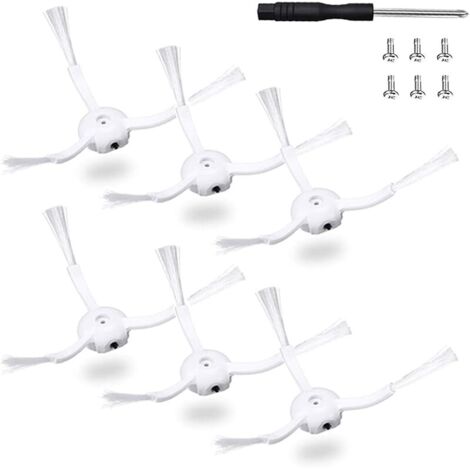 FOREHILL 6pcs Brosses latérales de Remplacement pour Aspirateur Xiaomi Roborock S8 S8 Plus S8 Pro Ultra S5 Max S6 S60 S65 S5 S50 S51 S55 (1/5)