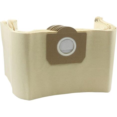 Lot de 10 sacs filtrants en papier compatibles avec les sacs Karcher WD3 WD3P Aspirateur humide et sec Part A 2204, A 2234 PT, A