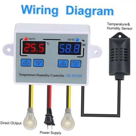 Regolatore di temperatura e umidità FOREHILL, AC110-220V (1/4)