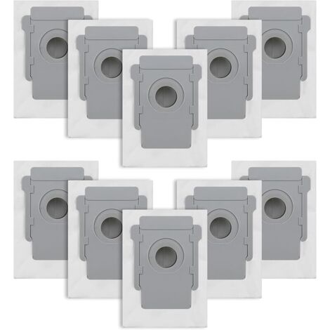 Lot de 10 Sacs aspirateur pour IRobot Roomba i7/i7+/i3/i3+/i4/i4+/i6/i6+/i8/i8+/S9/S9+/j7/j7+/E5/E6/E7 Sac de rechange pour IRobot Roomba I7 Kit accessoires (B-10 Pièces) (1/5)