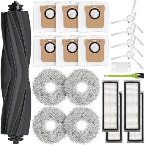 FOREHILL Accessoires pour Dreame L10s Ultra, Pices de Rechange pour Dreame L10 Ultra avec 1 Brosse Principale, 6 Sac Aspirateur, 4 Chiffons de Nettoyage, 4 Filtre, 4 Brosse Latrale (1/5)