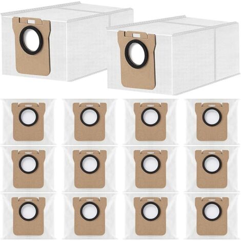 FOREHILL 14 Sacs à poussière pour Xiaomi X20+ /X10+ /X20 Max /X20 Pro, pour Dreame D10 Plus/L10s Plus/ L10s Ultra /L10s Pro Ultra /L10s Pro Gen 2 /X40 Ultra /X50 Ultra, 3.2L Grande Capacité (1/5)