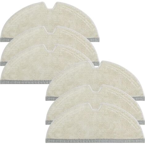 FOREHILL Lot de 6 Serpillres de Rechange pour Roborock Q5 Pro, Q5 Pro+, Q8 Max, Q8Max+, S5, S5 Max, S6, S6 Pure, S6 MaxV, Q7, Q7Max, Microfibre Douce, Lavable et Rutilisable (1/5)