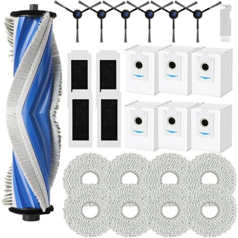 FOREHILL Accessoires de Rechange pour Ecovacs Deebot T30S Pro/ T30S, Pice de Remplacement avec 1 Brosse Principale, 8 Serpillre, 6 Sac Poussire, 6 Brosses Latrales, 4 Filtres HEPA (1/5)
