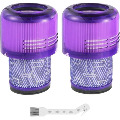 FOREHILL Lot de 2 Filtres pour aspirateur Dyson V11 Animal/Absolute/Torque Drive/Fluffy/Complete Pro V15 Detect SV14 Aspirateur sans fil, Pices de rechange DY-970013-02 & 97001302 (1/5)