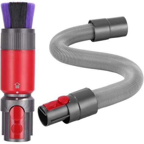 FOREHILL Brosse poussire sans Rayures Accessoires aspirateur pour Dyson Outsize,V8/V15/V10/V11/V12 Brosse Anti Rayure avec Tuyau extension Flexible Efficace Poils Souples Brosse Aspirateur (1/5)