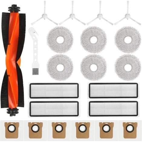 Kit 22 Accessoires pour Xiaomi X20+ Robot Aspirateur 6 Sac + 1 Brosse + 6 Chiffons + 4 Filtres Hepa + 4 Brosses Latérales + 1 Brosse de Nettoyage (1/5)
