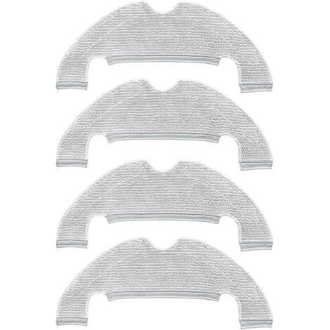 FOREHILL 4 pices de Rechange Chiffon de Nettoyage pour Dreame D10 Plus Gen2 / D10 Plus / Z10 Pro /D9 Plus/ L10 Plus /D10s Plus Accessoires pour aspirateur Robot Chiffons en Microfibre (1/5)