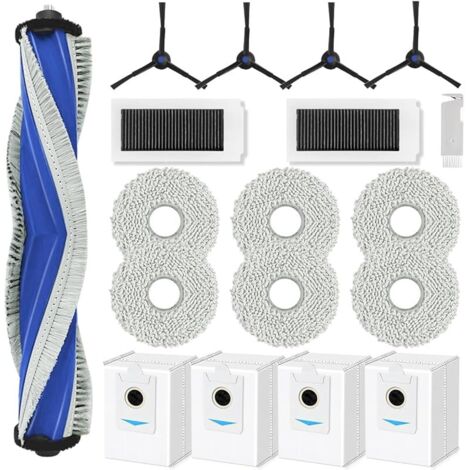FOREHILL Accessoires pour ECOVACS DEEBOT X5 Omni Robot Aspirateur, Pice de Rechange pour ECOVACS X5 Pro avec 1 Brosse Principale, 2 Filtres HEPA, 6 Serpillre, 4 Sac Poussire, 4 Brosses Latrales (1/5)
