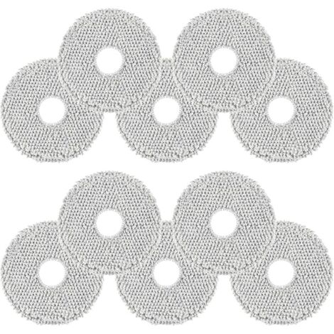 FOREHILL Lot de 10 Serpillères pour Dreame L10s Ultra Gen 2,L10 Ultra,L20 Ultra,L10s Pro Ultra Heat,Xiaomi X10+,compatible avec ECOVACS DEEBOT T30 Omni en Microfibre Douce,Lavable et Réutilisable Mop (1/5)