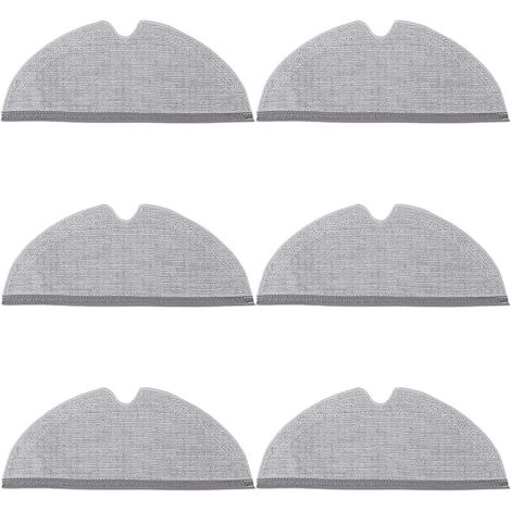 FOREHILL 6 Serpillères Accessoires de Rechange pour Xiaomi Roborock S4 /S50 /S51 /S55 /S5 /S5 Max /S6 /S6 Pure /S6 MaxV /Q5 /Q5 Pro /Q5 Pro+ /Q7 /Q7+ /Q7 Max /Q7 Max+ /Q8 Max /Q8 Max+ /E Series (1/5)
