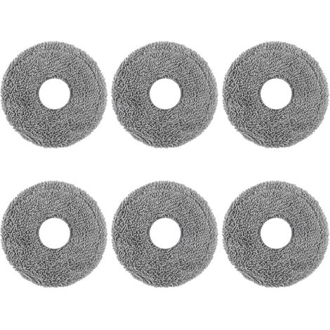 FOREHILL 6 pices Serpillires Tampon, Chiffons FOREHILL Compatibles avec Dreame L10 Ultra / L10S Pro / L10S Ultra / L10S Pro Ultra Heat / L10 Prime / L20 Ultra / X40 Ultra/Xiaomi X10+ / X20+ (1/5)