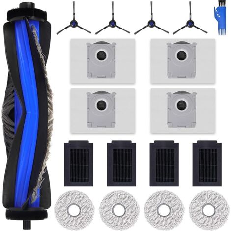 T50 Max Accessoires de Rechange pour ECOVACS DEEBOT T50 Max Pro Omni, T50 Max Pro Gen2 Robot Aspirateur, 1 Brosse Principale, 4 Filtres, 4 Brosses Latérales, 4 Serpillières, 4 Sacs à Poussière (1/5)