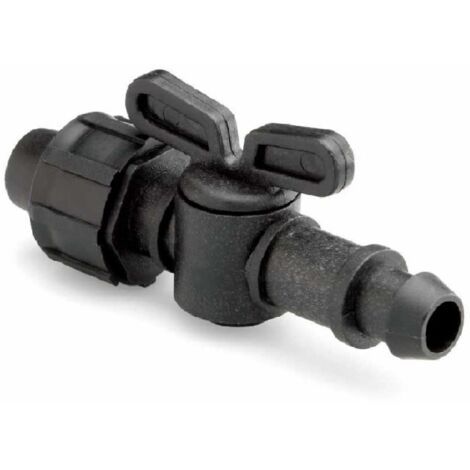 Llave de Paso Cinta de Riego 16mm a Toma de Derivación 16mm con Cierre Roscado