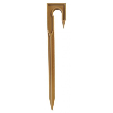 Piqueta sujección Tubo 16mm Marrón. Bolsa de 10 Unidades