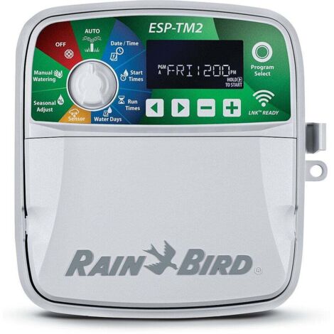 Programador de Riego Rain Bird ESP-TM2 Interior 4 Zonas