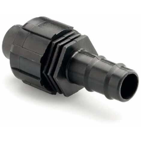 Enlace Cinta de Riego a Tubo de Goteo 16mm con Cierre Roscado
