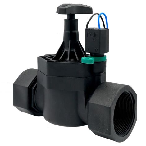 ELECTROVALVULA RAIN RN 160 PLUS 9V 1 12 CON REGULADOR DE CAUDAL  LA ELECTROVALVULA RN 160 PLUS 1 12 H RC 9V ES LA GAMA DE ELECTROVALVULAS PARA JARDINERIA PROFESIONAL Y APLICACIONES AGRICOLAS