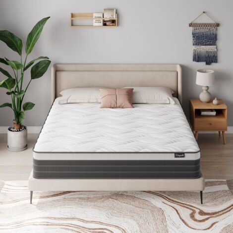 Matelas Hybrid Gel Mémoire Ressorts 7 Zones OekoTex 26cm 120x190