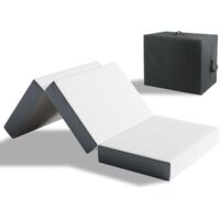 Épaisseur 10cm Matelas Pliable Mémoire Gel Sac Voyage 90x190cm