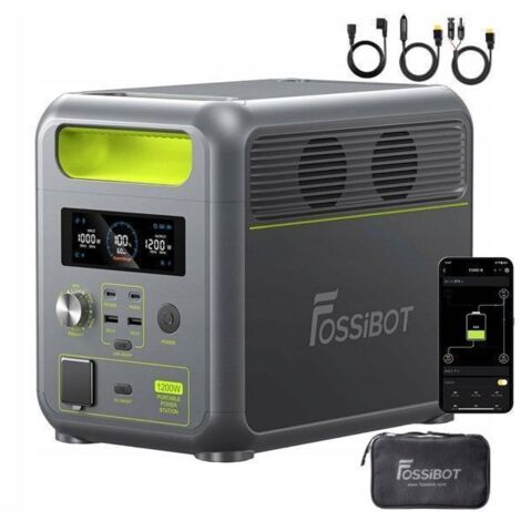 Générateur solaire portable 1200W – Station électrique 1024Wh LiFePO4 – Recharge rapide AC/solaire – Idéal camping et secours