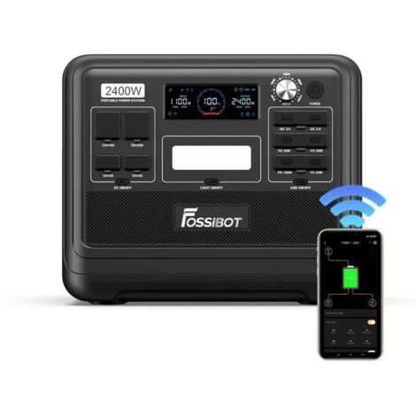 VDL Générateur Électrique Portable, 2400W/ 2048Wh Générateur Solaire, Batterie LiFePO4 avec VDL Générateur Électrique Portable, 2400W/ 2048Wh Générateur Solaire, Batterie LiFePO4 avec