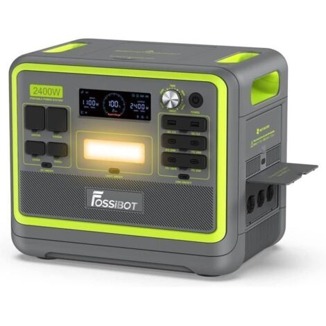 FOSSiBOT F2400 2048Wh 2400W Stationenergie Generateur Électrique Portable , LiFePO4 Solaire Centrale Électrique,Home Camping RV