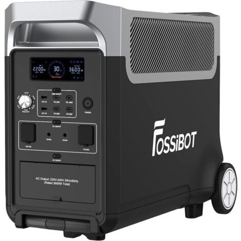 Centrale Électrique Portable - FOSSIBOT - F3600PRO - 3840Wh - 3600W - Batterie LiFePO4