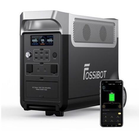 FOSSIBOT F3600PRO Generateur Solaire Electrique,3840Wh 3600W Centrale Électrique,LiFePO4 Batterie Station Électrique Portable
