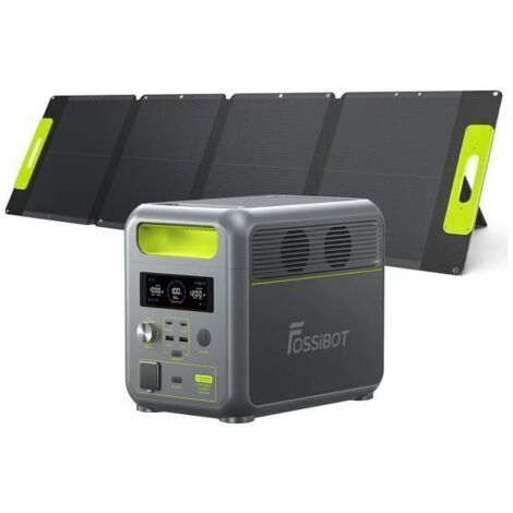 Centrale électrique portable - FOSSIBOT - F1200 - 1200W - 1024Wh - Panneau solaire 110W