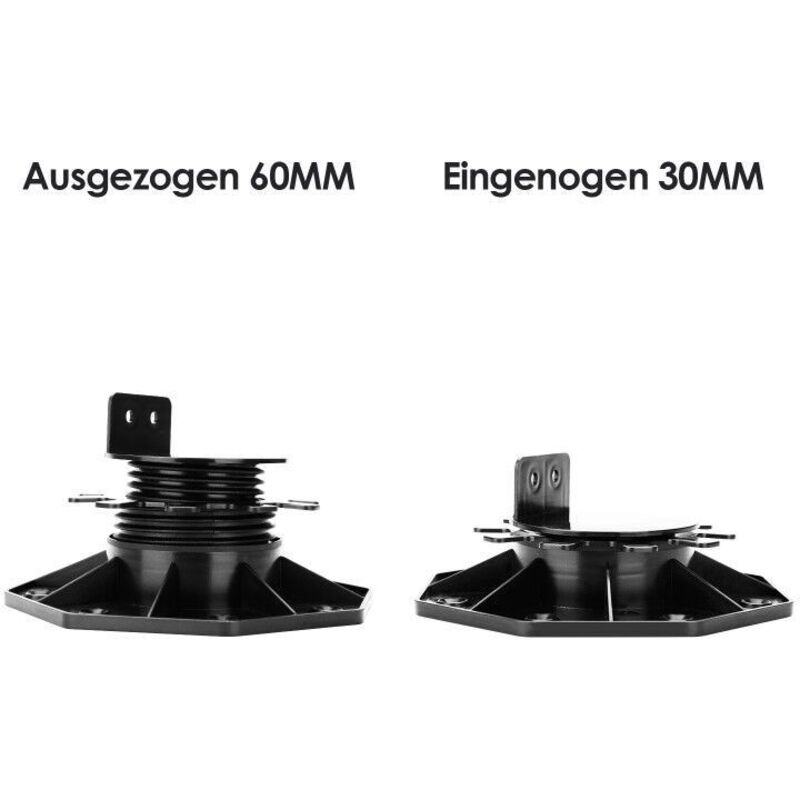 Lot De 50 Paliers Réglables Randaco Pour Terrasses - Hauteur 18-30 Mm, Capacité 2700 Kg/m², Polypropylène