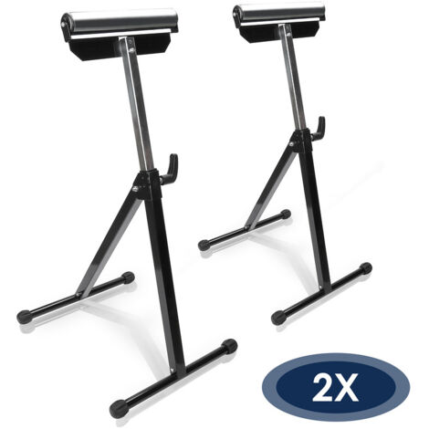 2x Servante d'atelier à Rouleau support à rouleaux Réglable en Hauteur 68-108cm outils garage atelier bricolage (1/5)