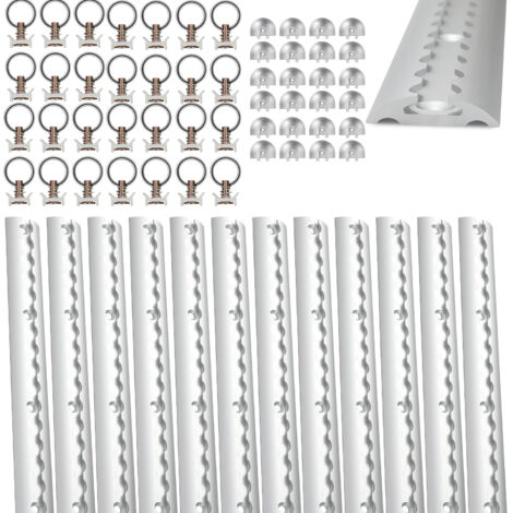 RAIL D'ARRIMAGE, Set de rail, Aluminium, Arrimage du chargement, 12×1M