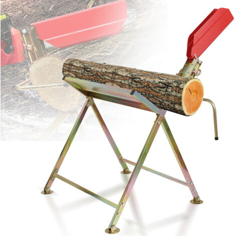 Randaco Chevalet de sciage Chevalet à Bûche Métal avec Support Tronçonneuse