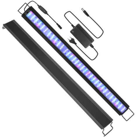 Randaco Lampe Aquarium LED Pour Plante & Poisson Rampe D'Éclairage 107-130 cm 45W Mode Nuit