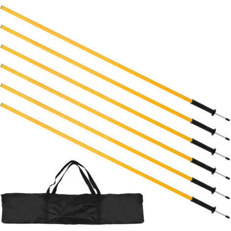 Randaco 180cm Poteaux d'agilité Piquets de slalom Football Accessoires d'entraînement Entraînement poteaux foot