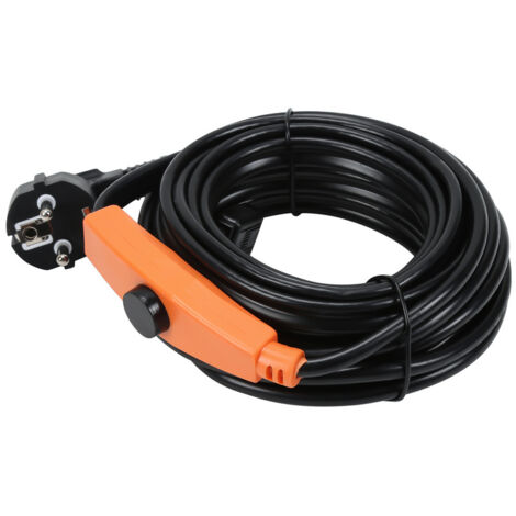 Hengda – Câble chauffant antigel 8m – Traçage de tuyaux autorégulant avec thermostat – Protection jusqu'à -13℃ – Indice IP68 (1/6)