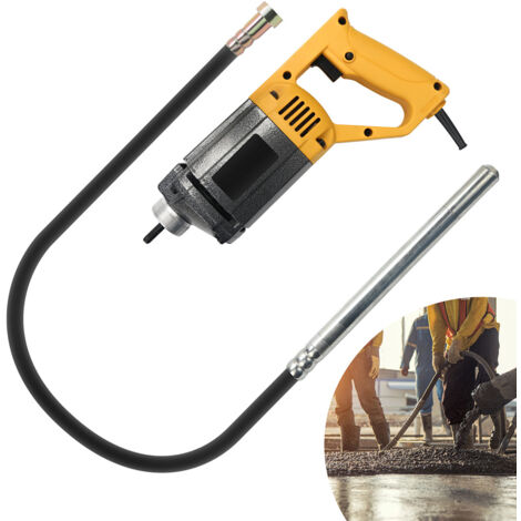 Swanew – Vibreur à béton 1000W – 5000 tr/min – Longueur 1,5 m – Pour béton frais et compactage optimal – Moteur puissant et durable