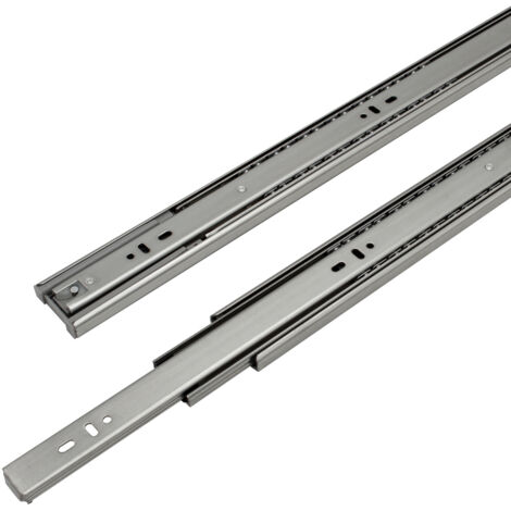 Swanew – Coulisses de tiroir à sortie totale 400mm – Charge lourde 35kg – Système softclose – Lot de 10 paires – Acier laminé à froid