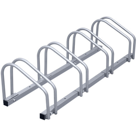 Swanew – Support à vélo pour 4 vélos – Montage au sol ou mural – Dimensions 26x32x101 cm – Compatible avec pneus jusqu'à 55 mm