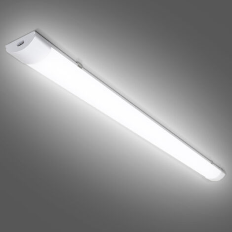 Swanew – Réglette LED extra plate 120cm 36W – Blanc neutre 4000K – IP65 étanche – Interconnectable pour chantiers et garages