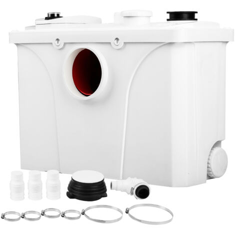 Einfeben – Station de relevage eaux usées WC 700W – Pompage jusqu'à 190 L/min – Moteur pro-turbo avec clapet anti-retour – Installation rapide