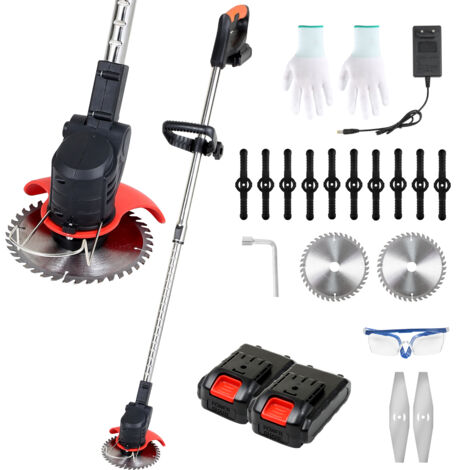 Vingo – Débroussailleuse électrique filaire 21V – Largeur de coupe 15 cm – Vitesse 18000 tr/min – 2 batteries 1.5Ah et chargeur inclus