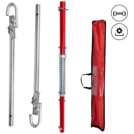 Randaco – Barre de remorquage d'urgence 1,8m – Acier inoxydable haute résistance – Force de traction 2000kg – Sac de rangement inclus