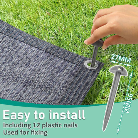 Tapis de tente 200x200 cm Taupe - Tapiss De Tente - Tapis De Camping - Tapis Extérieur - Tapis