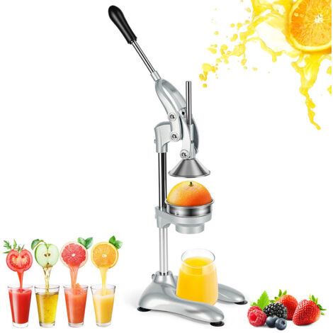 Randaco Presse-agrumes manuel en acier inoxydable 304, presse-fruits robuste, extraction efficace à faible effort