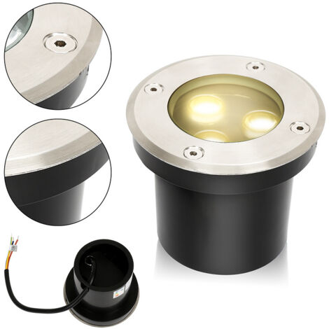 12x 3W lampadaire IP67 lumière LED encastré sol spot sol spot sol